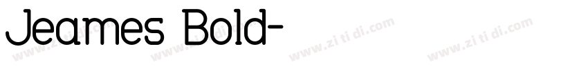 Jeames Bold字体转换